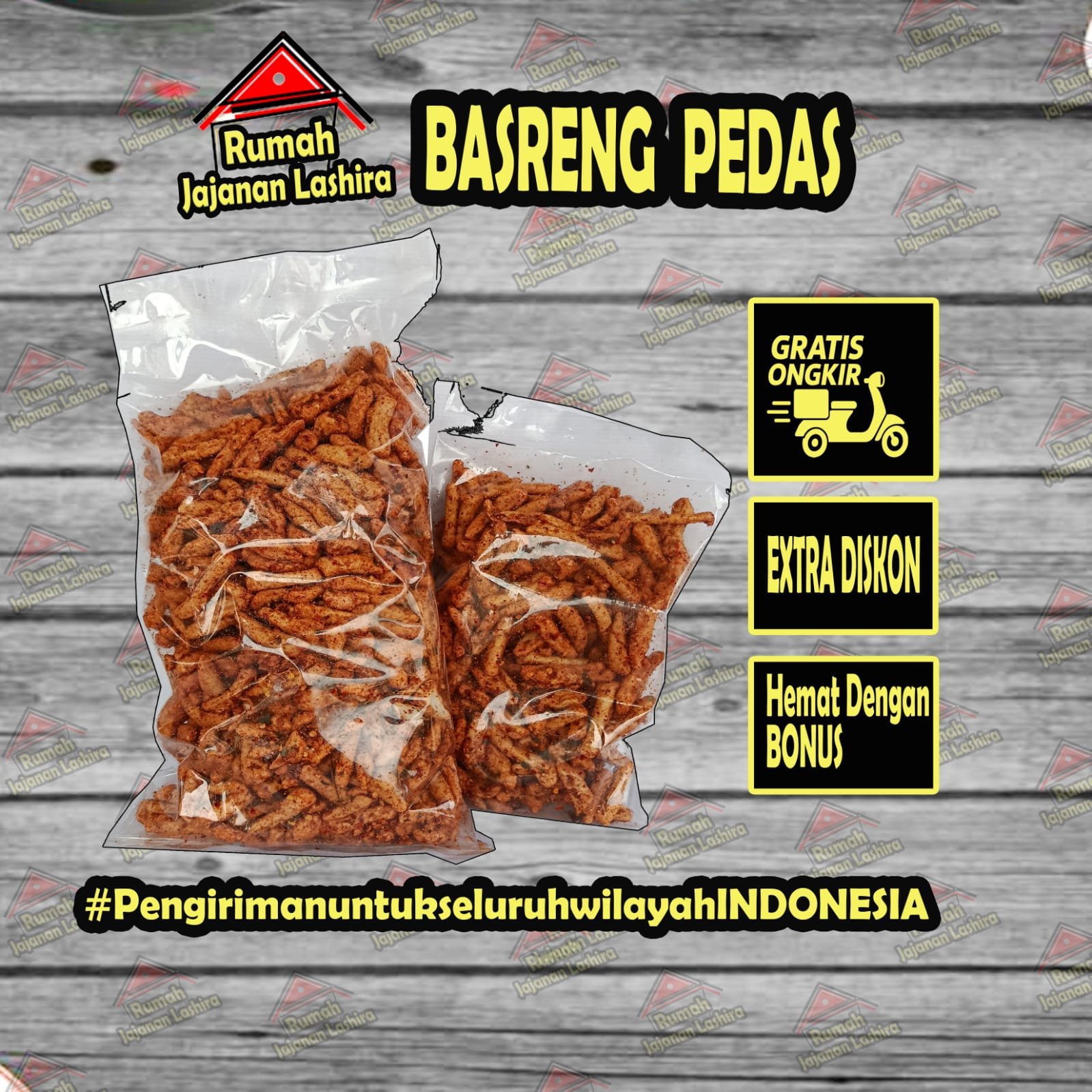 Basreng Pedas Daun Jeruk