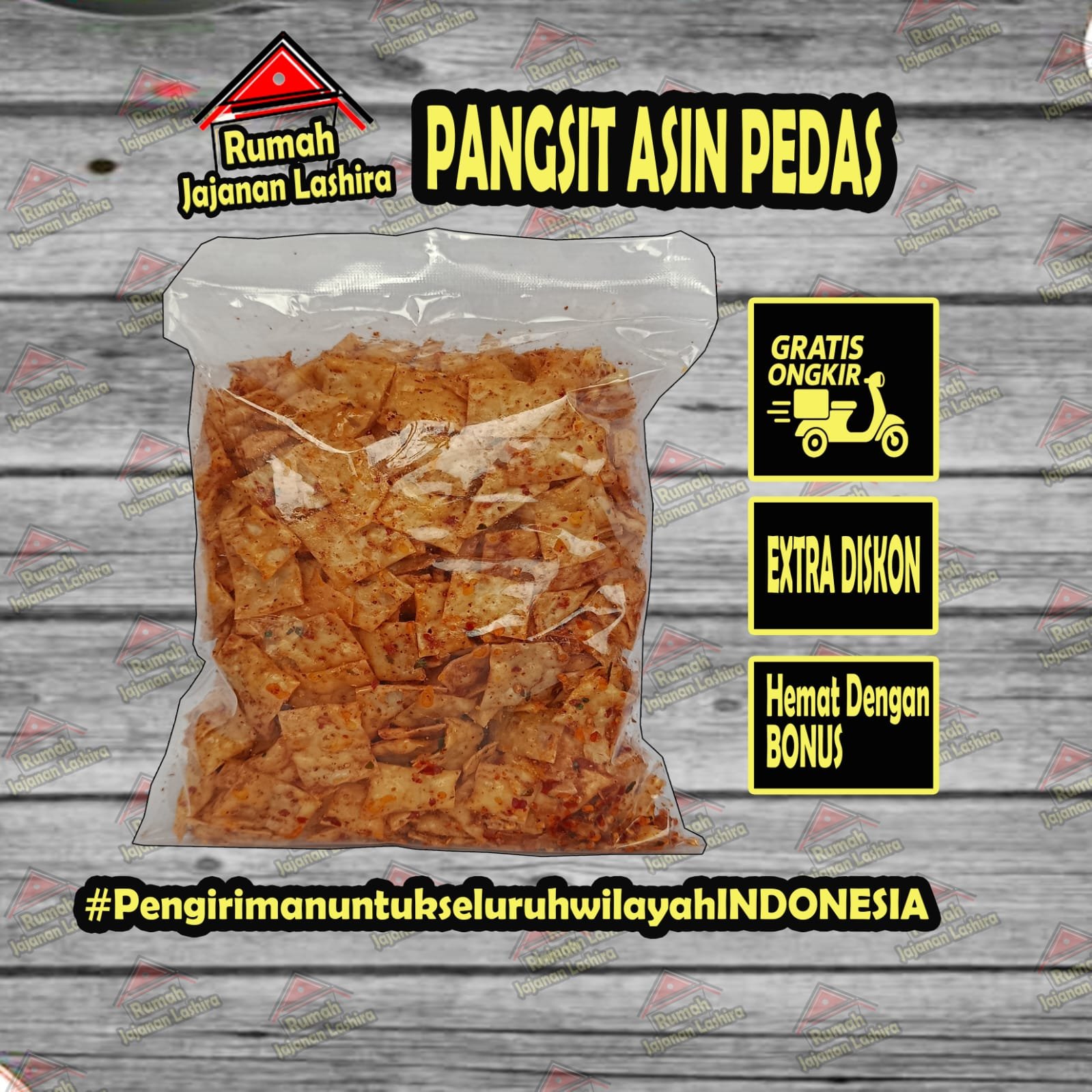 Pangsit Asin Pedas